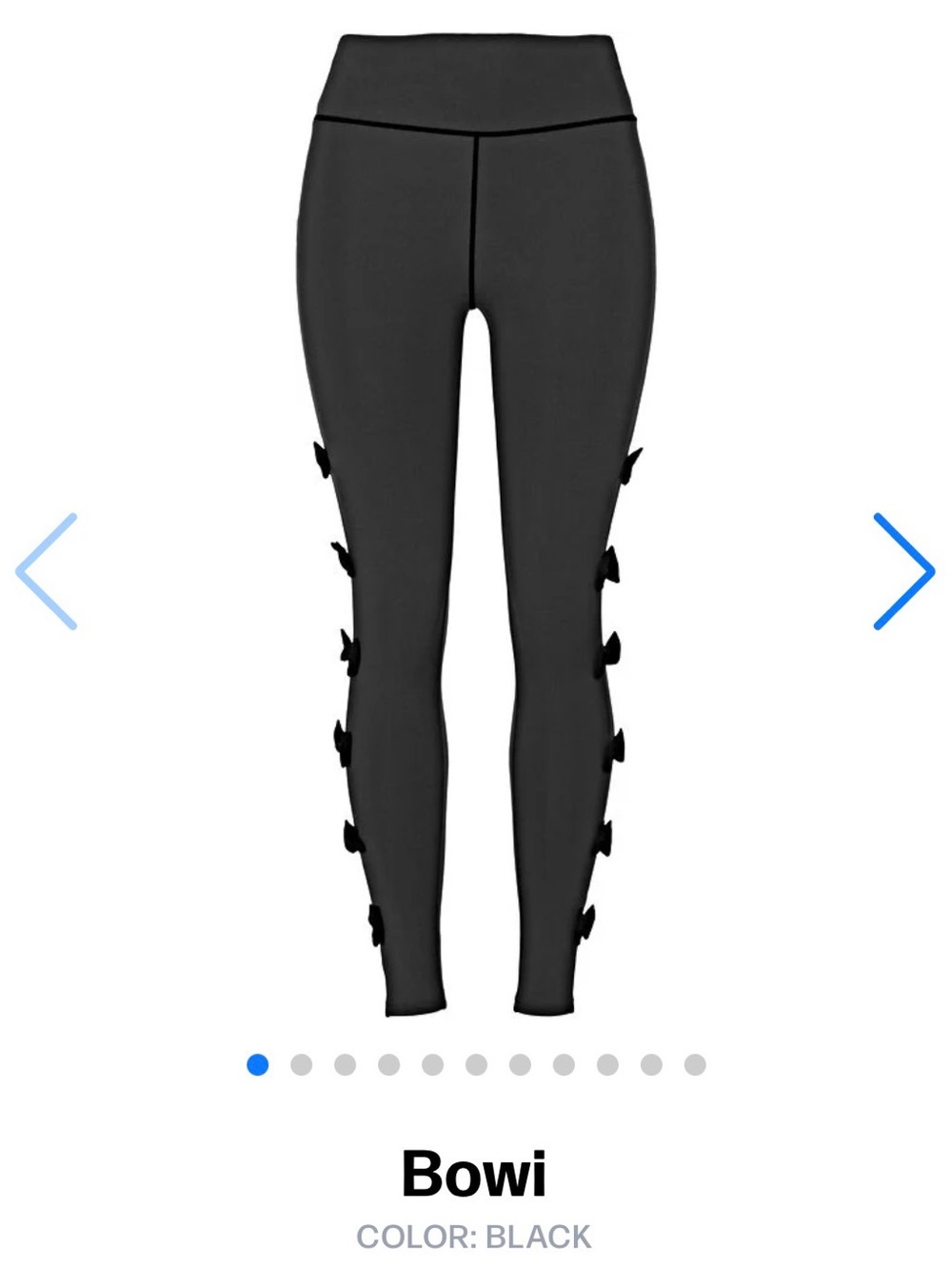 POPfit black Bowi leggings size L